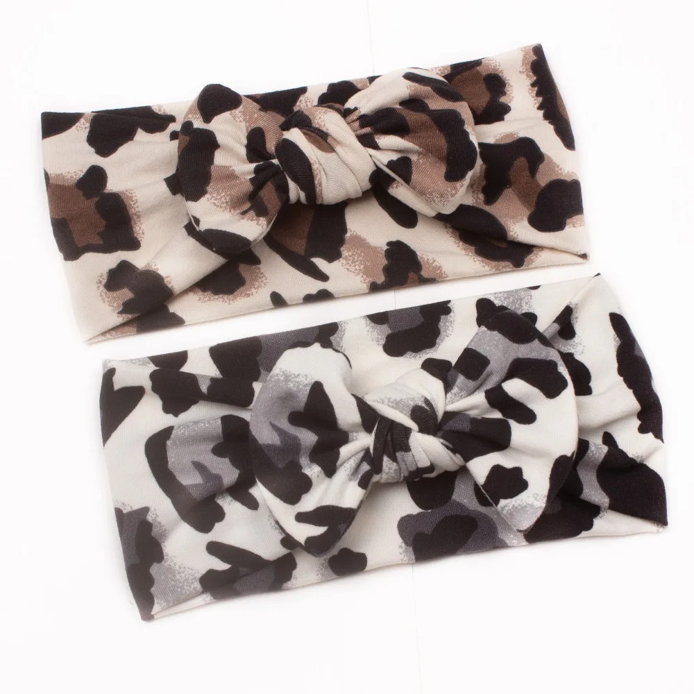 Fashion Leopard Print Baby Headband Elastic Wide Headband Garland Infant Headwrap Baby\'s Photo