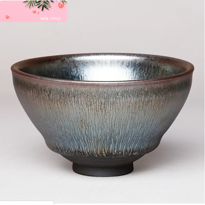 

JZ063 традиционная керамическая чайная чашка с мехом доброго зайца, глазурь tenmoku, китайская чашка кунг-фу, фарфоровые чайные наборы, посуда для напитков/JIANZHAN