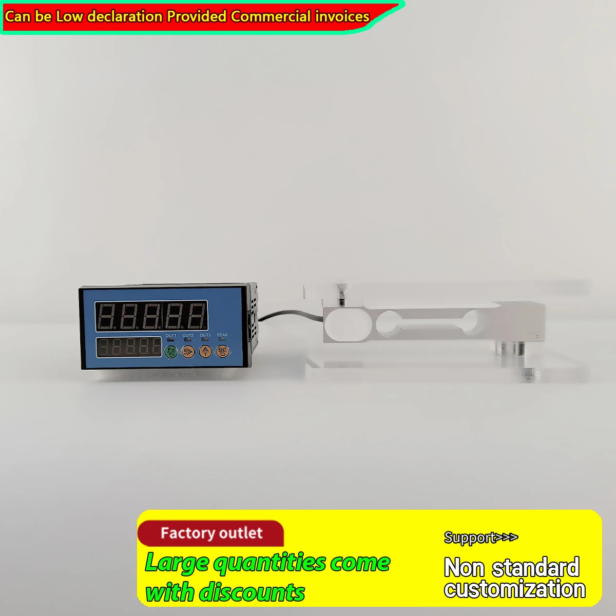 Professional Force Measuring Module 5-Digit LED Display Relay Alarm Weight Sensor for Automation Control 0.02% FS Set