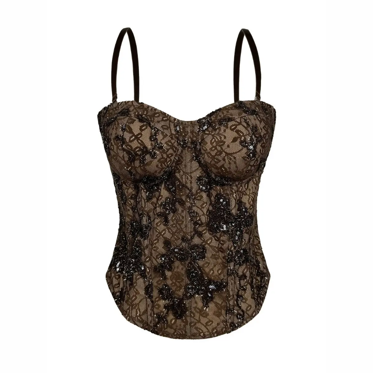 Lace Fishbone Corset Women Sexy Sleeveless Halter Bra Tops Fashion Party Rave Bustier Vest Slim Fitted Shapewear Tank Top Summer