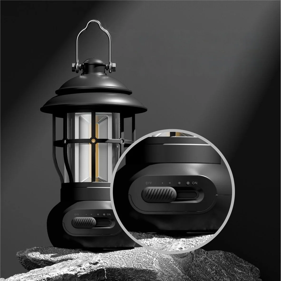 Imagem -03 - Portátil Usb Recarregável Led Camping Lanterna Lâmpada Retro Travel Tent Lamp Lanternas de Pesca