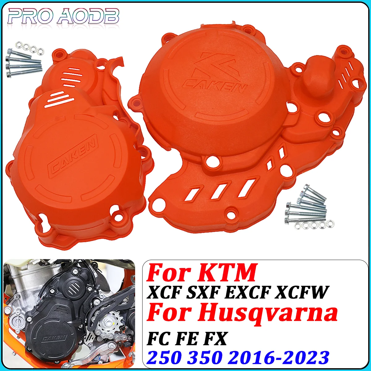 

Motorcycle Engine Cover Clutch Magneto Protector For KTM SXF XCF EXCF For Husqvarna FE FC EC GAS 250 350 Motocross Accessories