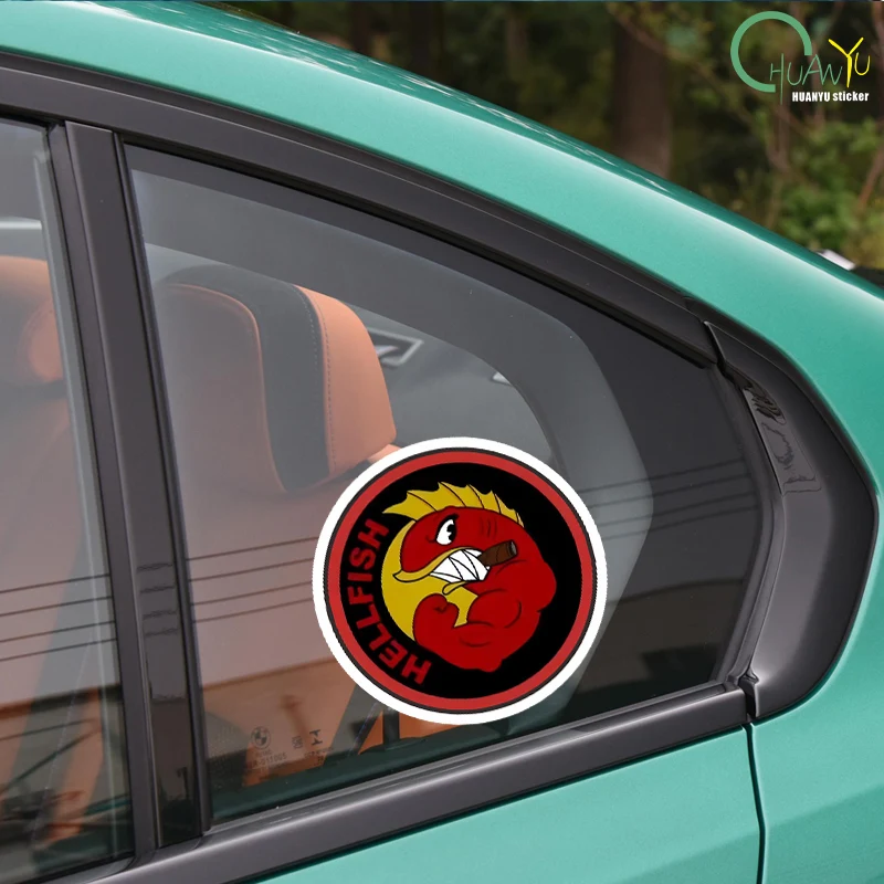 Flying Hellfish Tattoo Stickers for Car Home Kid Window Cute Living Room Funny Anime Room Stickers Art Laptop Cartoon - view 6