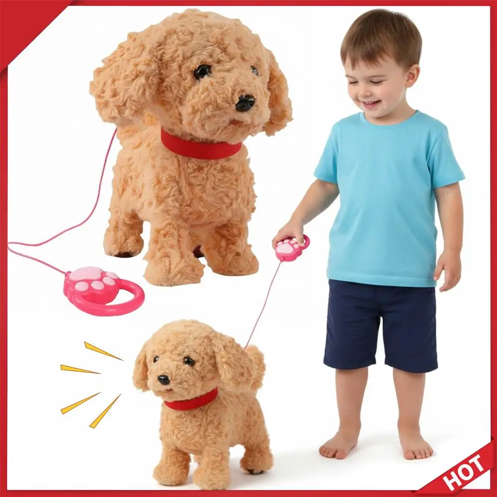 

Интерактивная плюшевая собака, язык и лизание, реалистичный интерактивный щенок, подарок для собак, подарки для домашних животных для 3-летних мальчиков и девочек