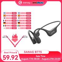 Sanag B77S IPX8 Swimming Earphone Bone Conduction Bluetooth Headphone Choice Flash-sale 64GB Memory MP3 Player Wireless Headset