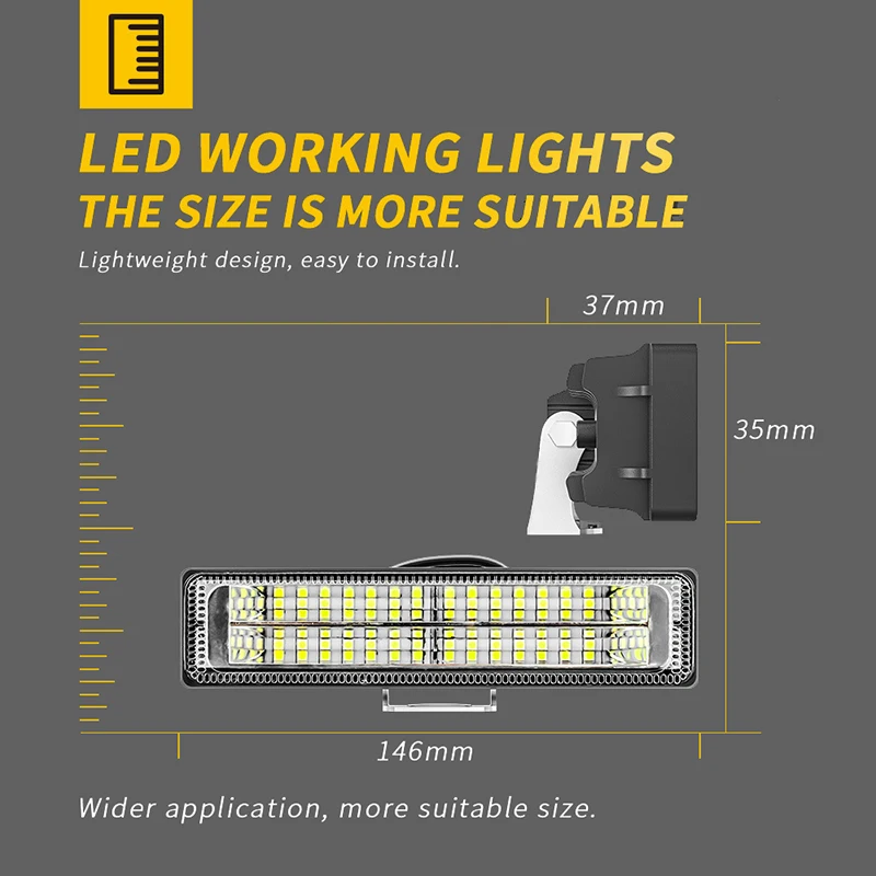 84W 28 LED światło robocze samochodu wysokiej jasności reflektor Offroad samochodów ciężarówka jazdy reflektory przeciwmgielne DRL jazdy lampa