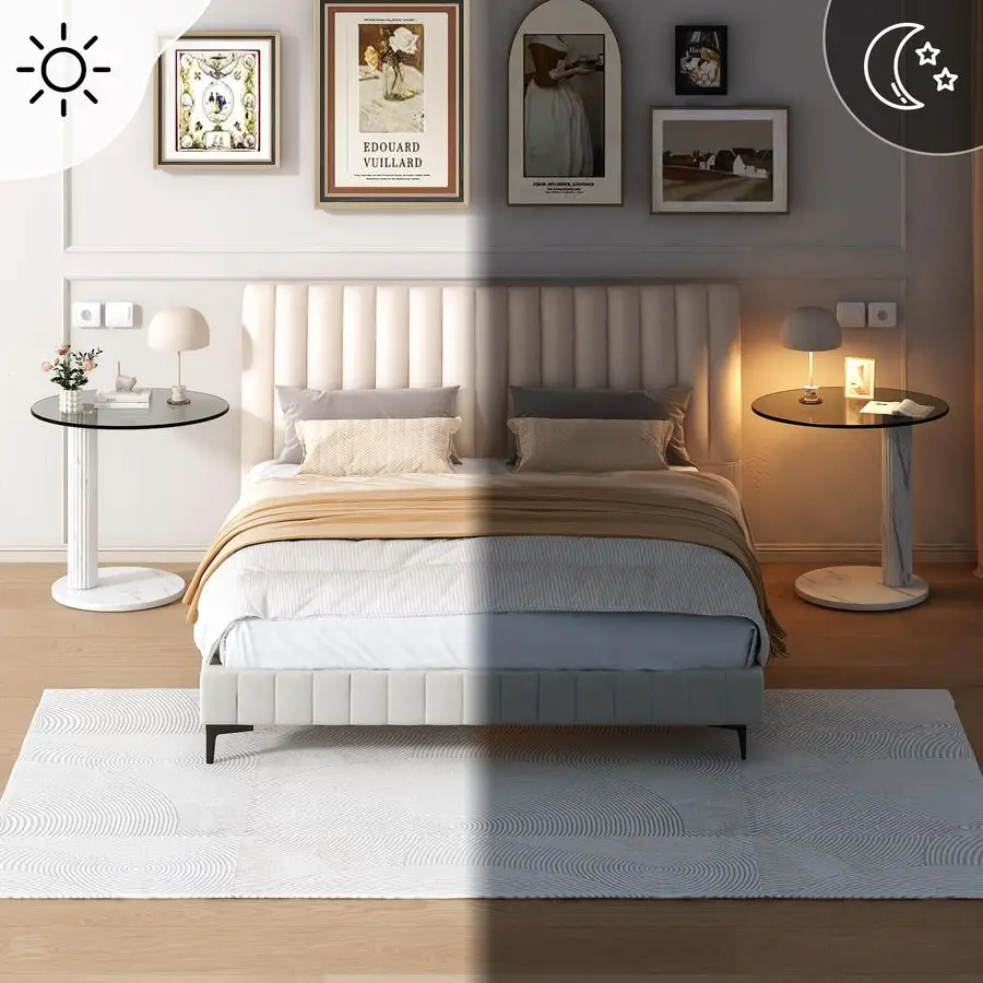 ガラス製ラウンドコーヒーテーブルエンドテーブル、22インチのモダンな強化透明ガラストップ、リビングルーム、カフェ、自宅、オフィスに最適です。