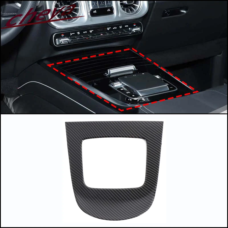 

Для Mercedes-Benz G-Class G500 W465 2025 + АБС-пластик/настоящее углеродное волокно, центральная панель управления автомобиля, декоративная рамка, наклейка