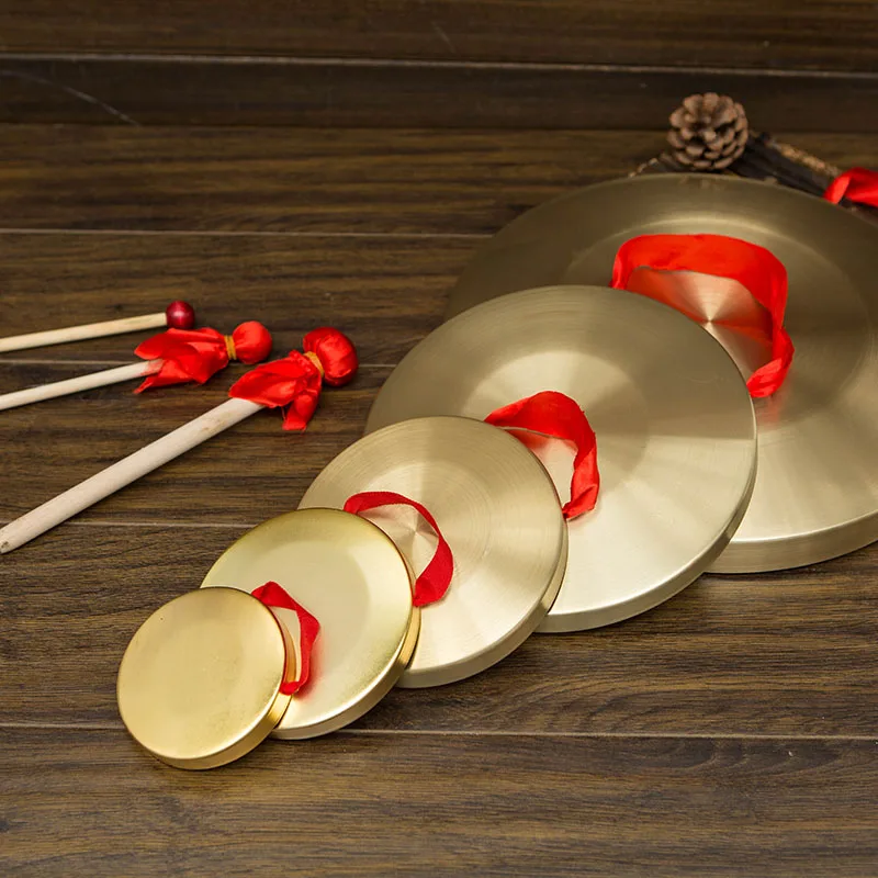 Gong Chinese Instrument Percussion Instruments Copper Hand Chau Opera Chime Brass Musical Cymbals Cooper Wind Meditation