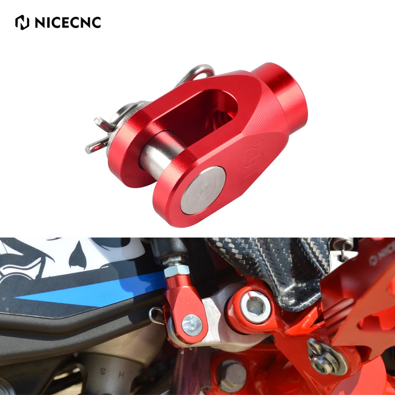 NICECNC Für Beta RR 300 RR 250 2013-2024 Motorrad Aluminium Hinterradbremse Gabelkopf RR 350 390 450 498 500 X-Trainer 300 2015-2024