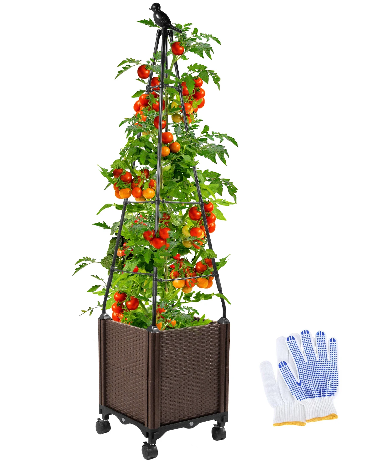 Customized Large Dual-Use Raised Garden Bed Planter Box for Home Flower Pot Liner Can Be Used Individually or Together