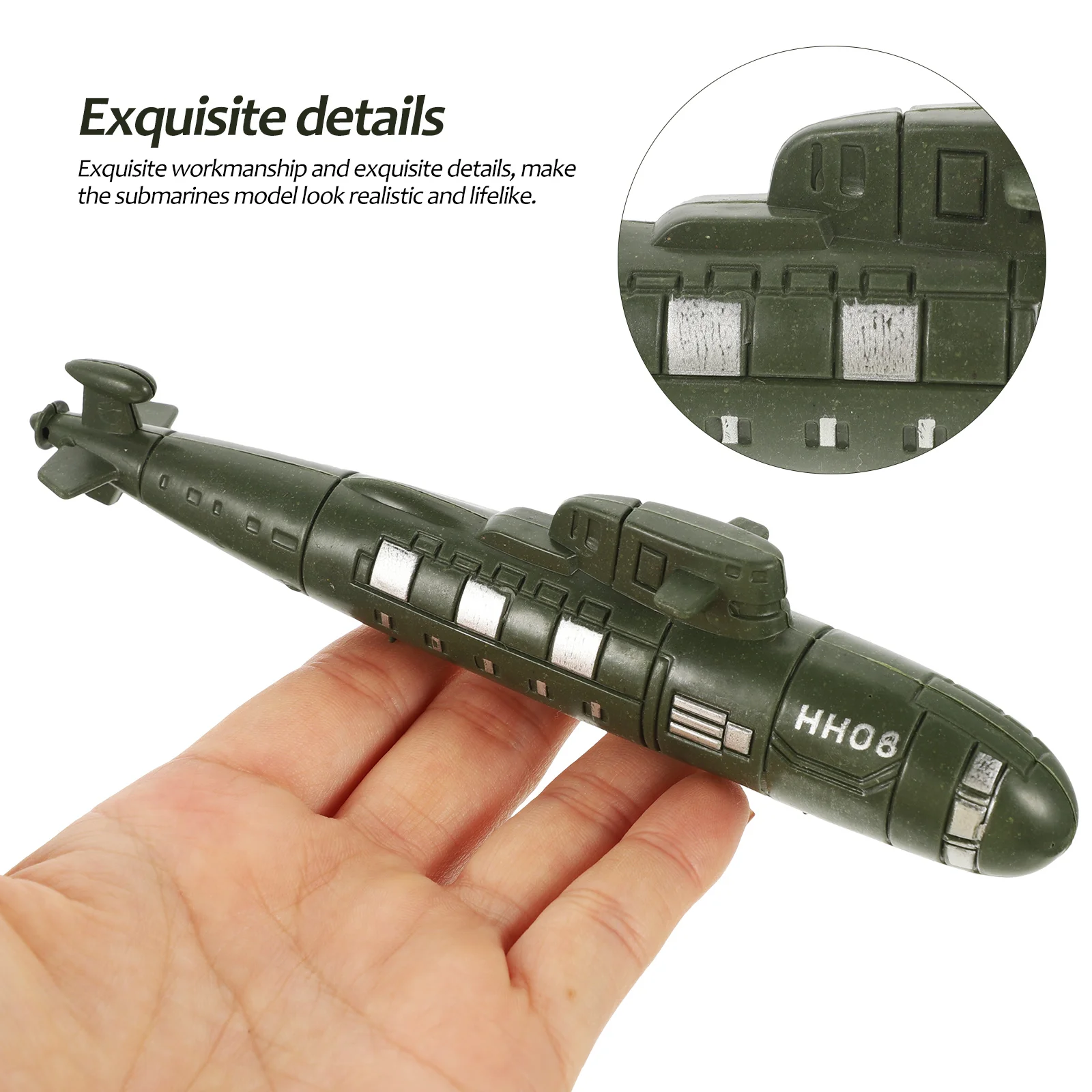 10 Pcs Simulated Submarine Landscaping Submarines Model Sand Table Desktop Toy Pp Kids Playthings Child Simulation Toys