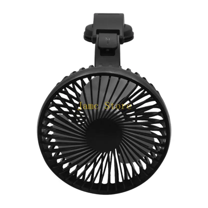 LX0B 3 Speed USB Car Fan With Strong Wind Power And Quiet Operation For SUV Truck And Sedan