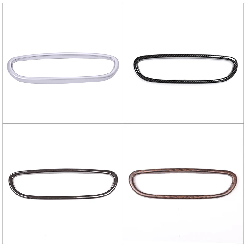 1Pcs ABS Carbon Fiber Interior Rearview Mirror Frame Cover Trim for BMW X1 F48 1 2 series F22 F45 F46 2015-2019 Car Accessories