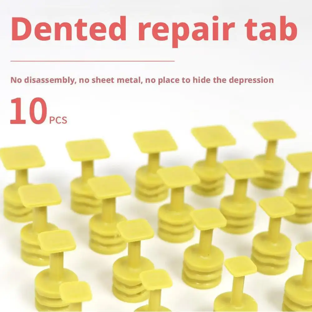

10pcs Glue Tabs Dent Removal Tools Dent Removal Tool Auto Paintless Dent Repair Glue Tabs Auto Maintenance Tools For Car Body