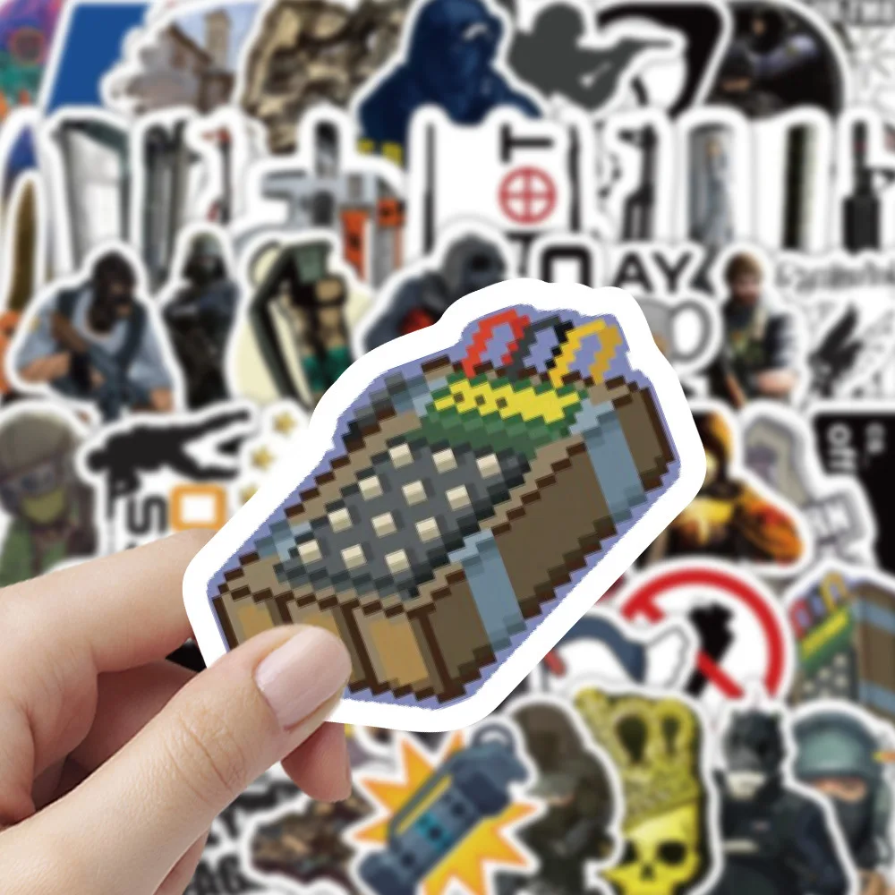 10/30/60PCS Shooting Game CSGO Sticker Cartoon Cool Graffiti Decoration Laptop Skateboard Water Cup Waterproof Decal Kids Toy