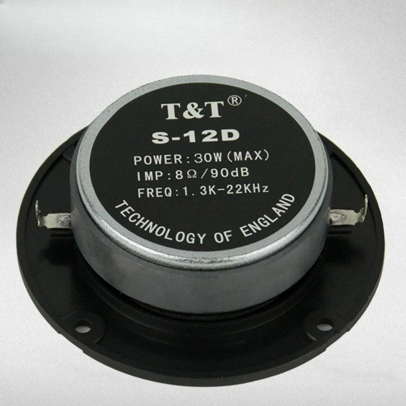 SOTAMIA 1PCS 4 인치 돔 투명 실크 필름 트위터 8 옴 30W 데스크탑 책장 스피커 스마트 음성 블루투스 스피커 DIY