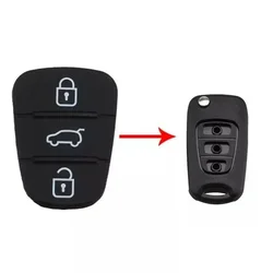 Auto Gummi 3 Tasten Tastatur Für HYUNDAI KIA I20 I30 Ix35 Ix20 Für Kia Amanti Carens Picanto Sorento Soul Sportage Venga