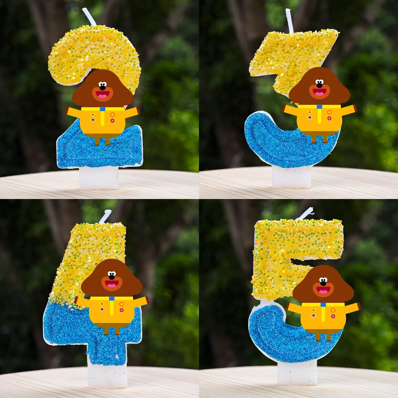 Party Hey Duggee Themen-Kerze mit Aluminiumdocht Kuchendekoration Geburtstagsdeko Zubehör