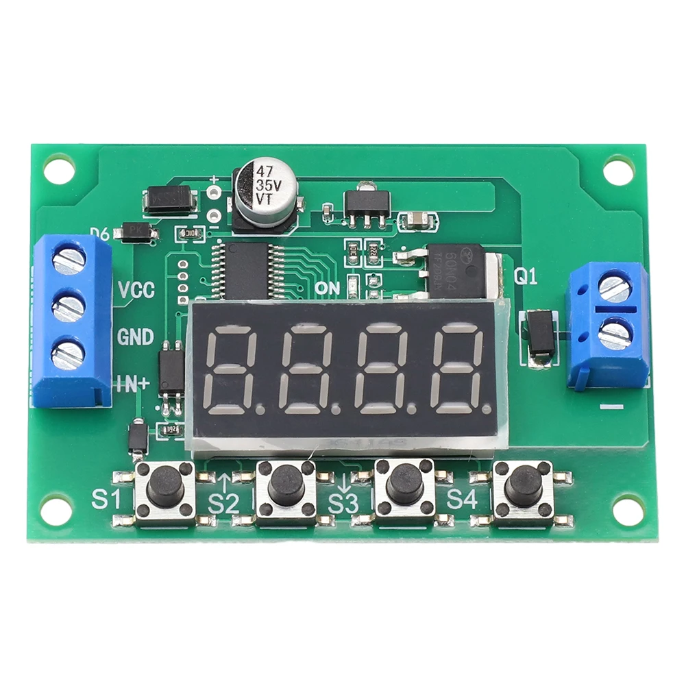 DC 12V/24V MOS Multi Function Delay Relay Trigger Cycle Delay Switch Timer 0.01 Seconds To 999 Minutes Adjustable