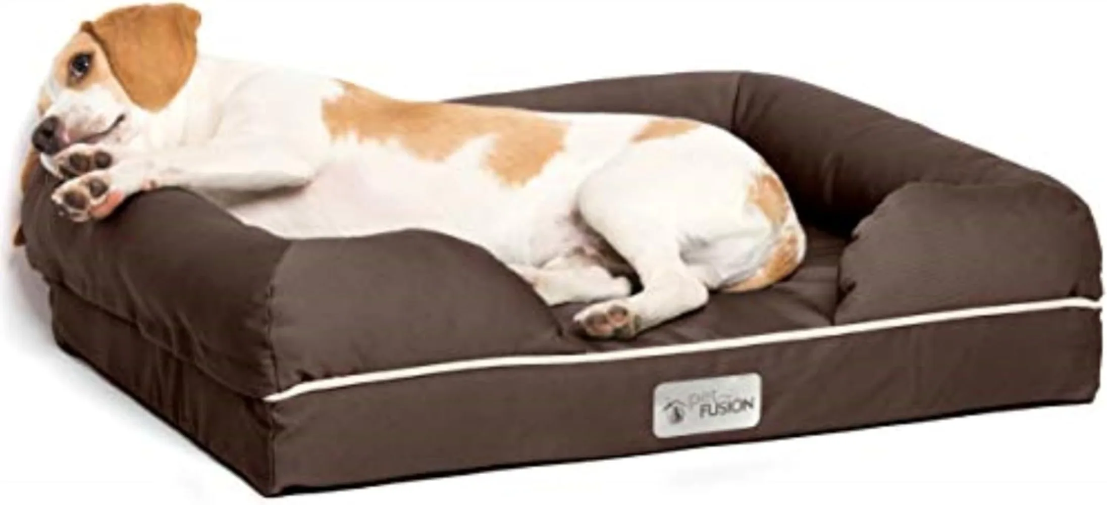 Dog Bed, Orthopedic Memory Foam, Medium Firmness Pillow, Waterproof Liner, YKK Zippers, Breathable 35% Cotton Cover