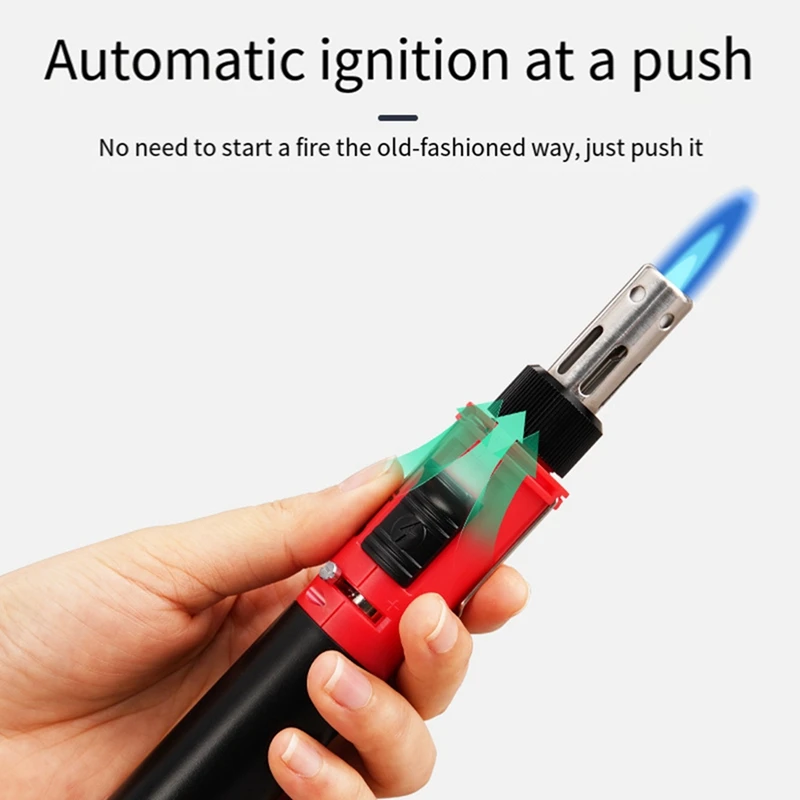 Portable Electric Soldering Iron Set Self-Ignite Instant Start Adjustable Flame Control Welding Tools