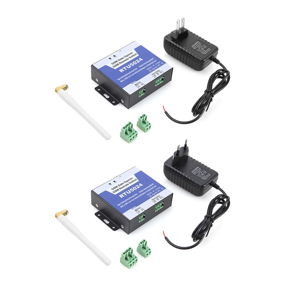 RTU5024 GSM Access Control Door Opener Relays รีโมทไร้สายสำหรับเปิดประตูพร้อมเสาอากาศ 4G ปลั๊ก US/EU อุปกรณ์รักษาความปลอดภัยบ้าน