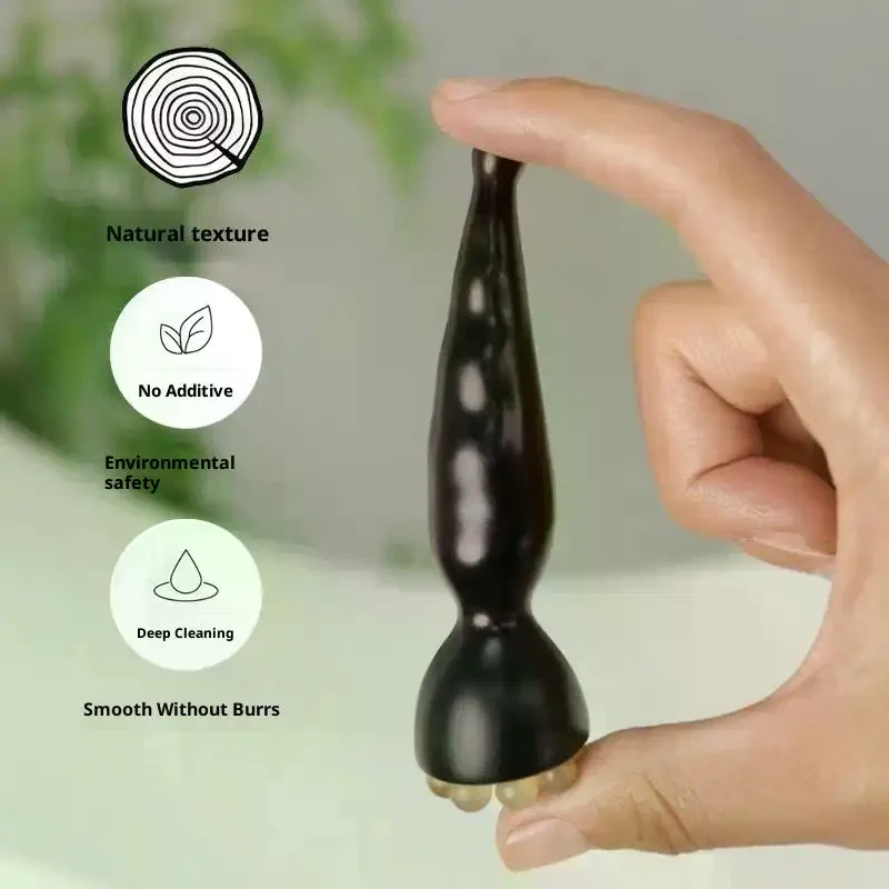 أداة تدليك الوجه الناعمة خشب الصندل غوا شا العناية بالبشرة الوجه عصي تدليك لوتس البذور شكل مدلك أداة العلاج الطبيعي للوجه