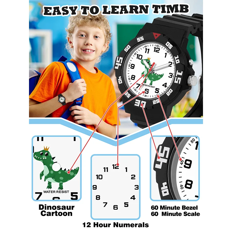 Reloj analógico para niños de  - Kids Educational Watch reseña y precio