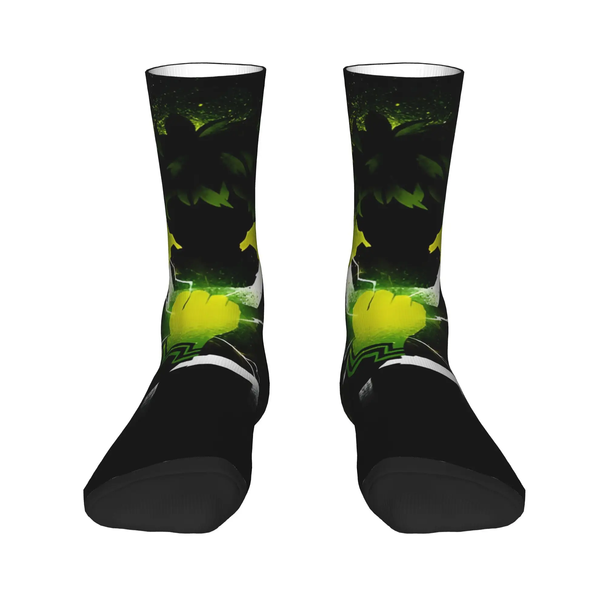

Funny Sock Bandai My Hero Academia Green Haired Hero Rock Quality Pattern Printed Men Crew Socks Novelty Men's Socks