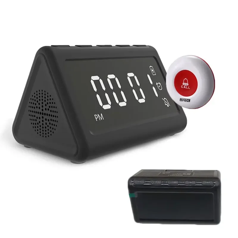 P6 Home Beeper Pager Caregiver SOS Display Receiver Personal Emergency Wireless ABS Material 10 Ringtones Paging