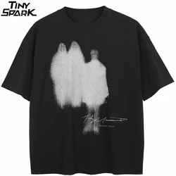 T-Shirt Streetwear Shadow Graphic T Shirt Cotton Hipster Men Tshirt Unisex Tops Tees Black Hip Hop Clothing