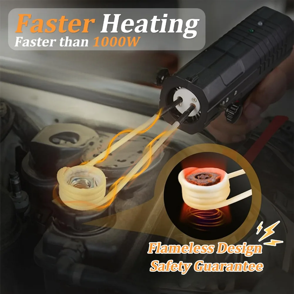 NEW 1500W Magnetic Induction Heater Portable Flameless Induction Heater Circuit DIY for Car Repair Bolt Remover Tools