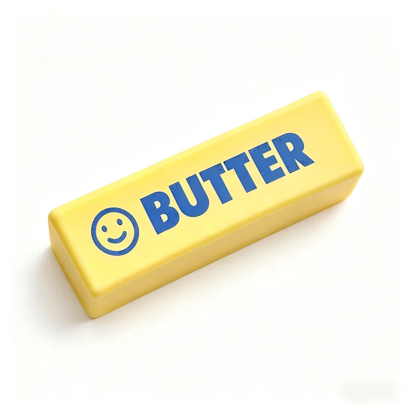 Weiches Silikon-Lebensmittel-Squishy-Spielzeug, Butter-Schokoladenblock, langsam rückfederndes Quetschspielzeug, Angstlinderung, sensorisches Fidget-Spielzeug für Erwachsene, Geschenk