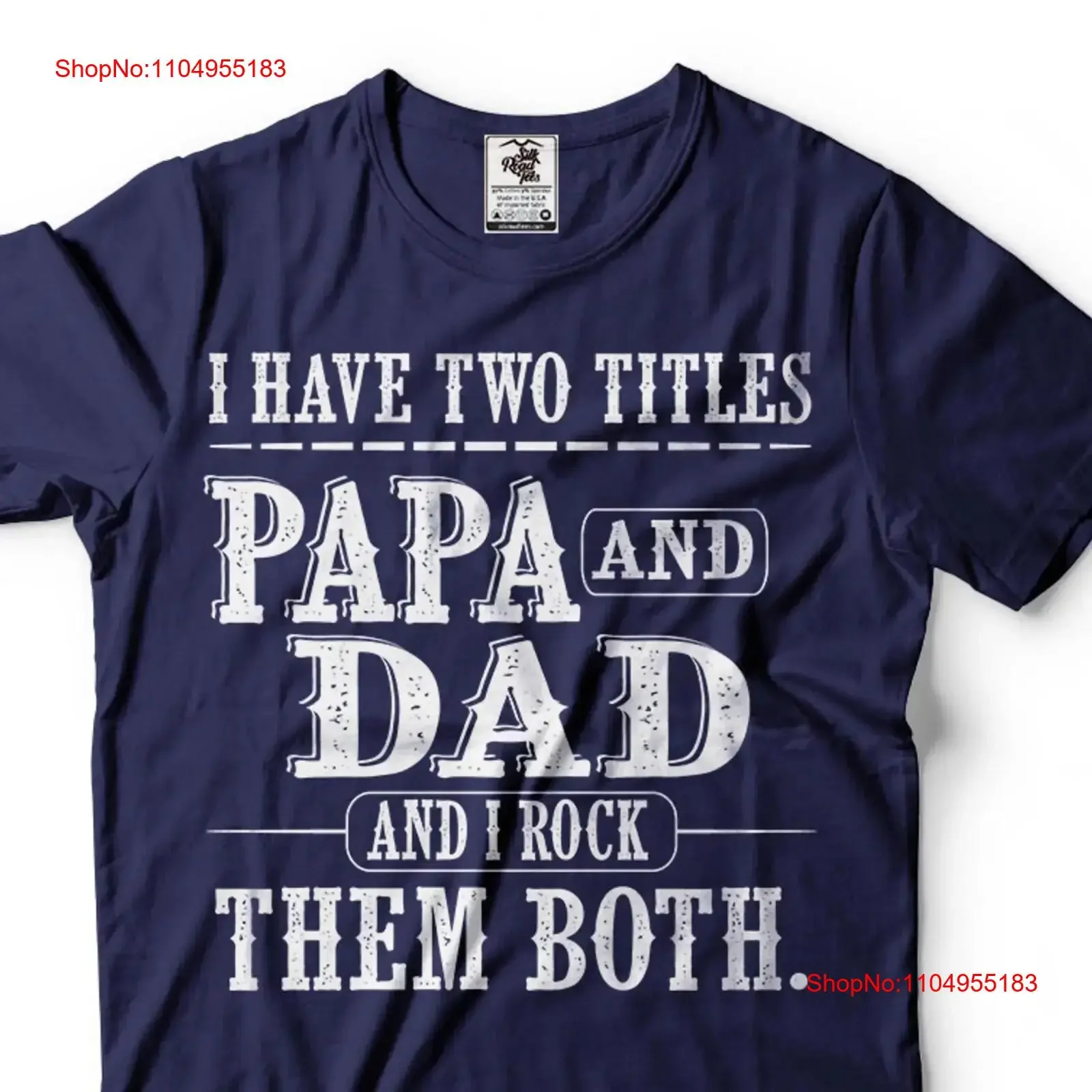 

Papa Dad T Shirt For Grandfather Grandpa Funny Birthday Ideas vintage Washed Versatile designer clothes Comfortable Soft