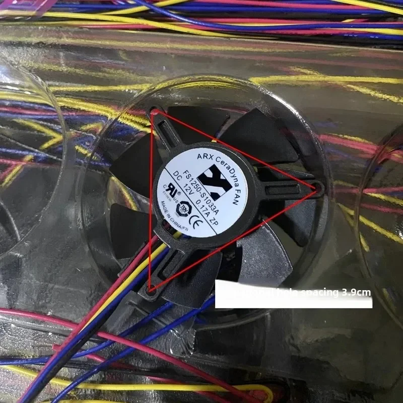 Pour ARX FS1250-S1033A 12V 0.17A 3 fils température contrôlée PWM carte graphique ventilateur hydraulique refroidisseur d'origine ventilateur de refroidissement