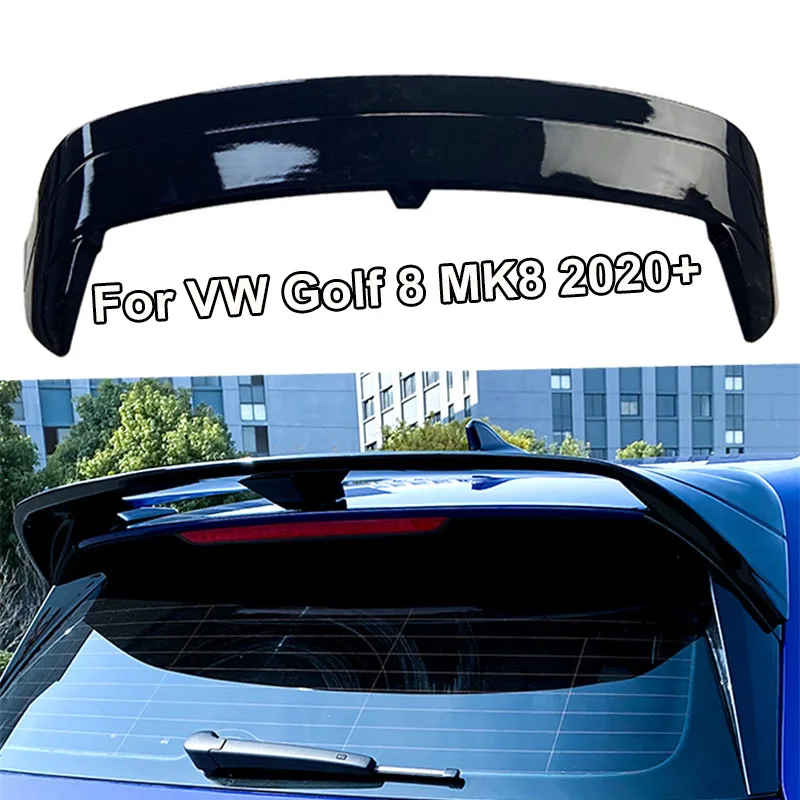 2020 + For VW Golf 8 MK8 ClubSport Style Car Rear Trunk Boot Spoiler Wing Roof Spoiler Tail Tailgate Splitter HIGH KICK DUCKBILL