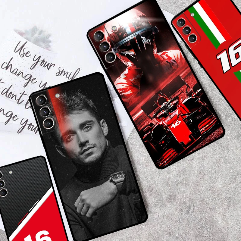 Charles Leclerc 16 F1 Case For Samsung Galaxy S21 S20 FE S22 S23 S24 Ultra Note 10 Plus Note 20 S8 S9 S10 Cover