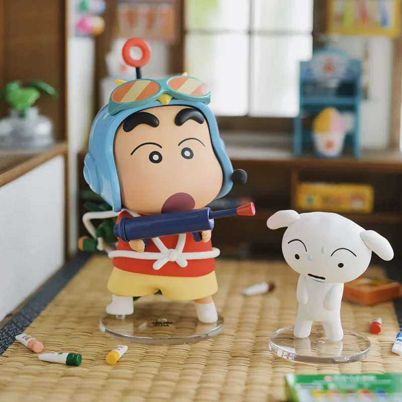 

Original Crayon Shin Chan Retro Shiro Series Blind Box Exquisite And Interesting Toys Desk Decoration Item Popular Gift Kawaii