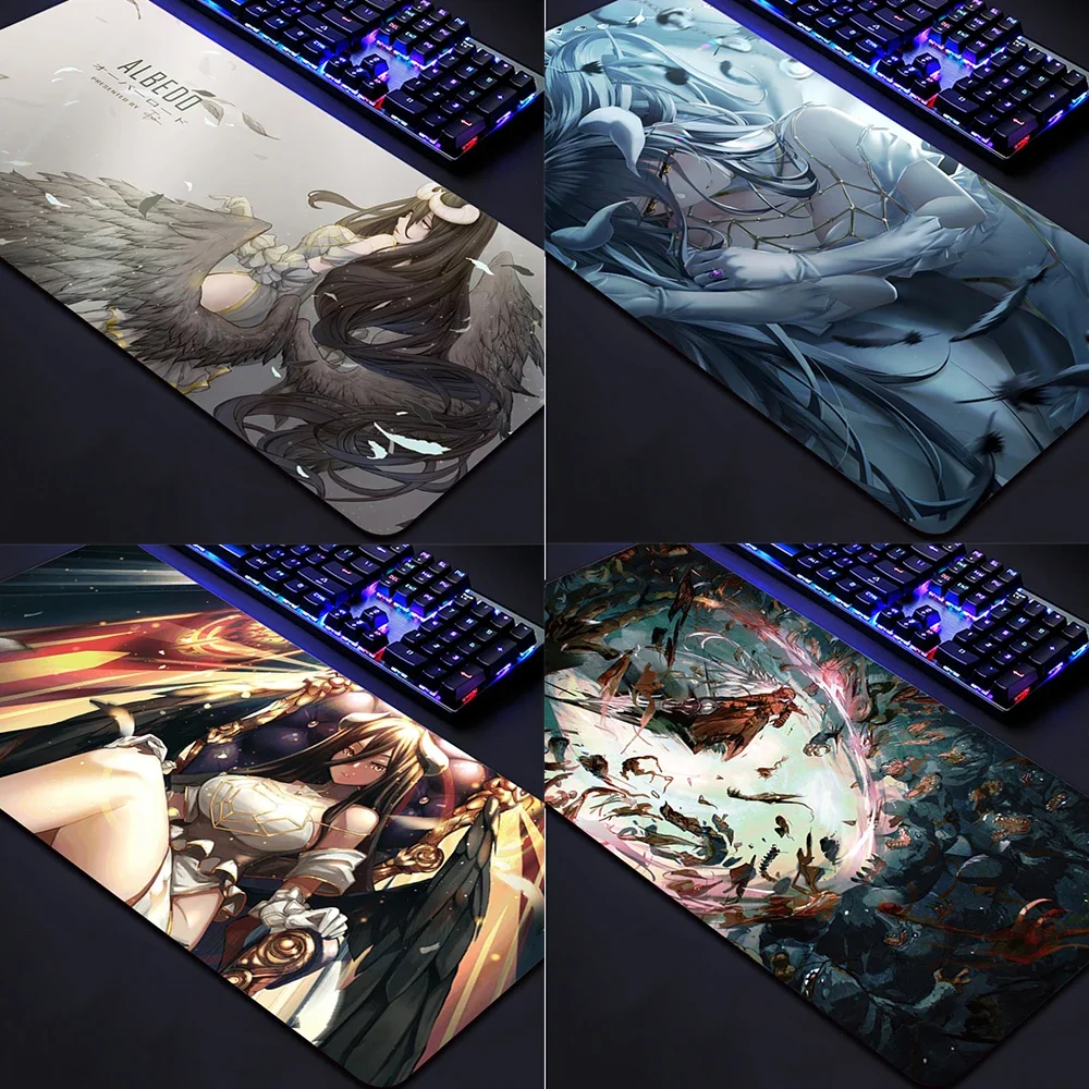 

Hot Designs Japan Anime Overlord Characters Albedo Nazarick 1 Durable Rubber Mouse Mat Pad Rubber PC Computer Gaming mousepad