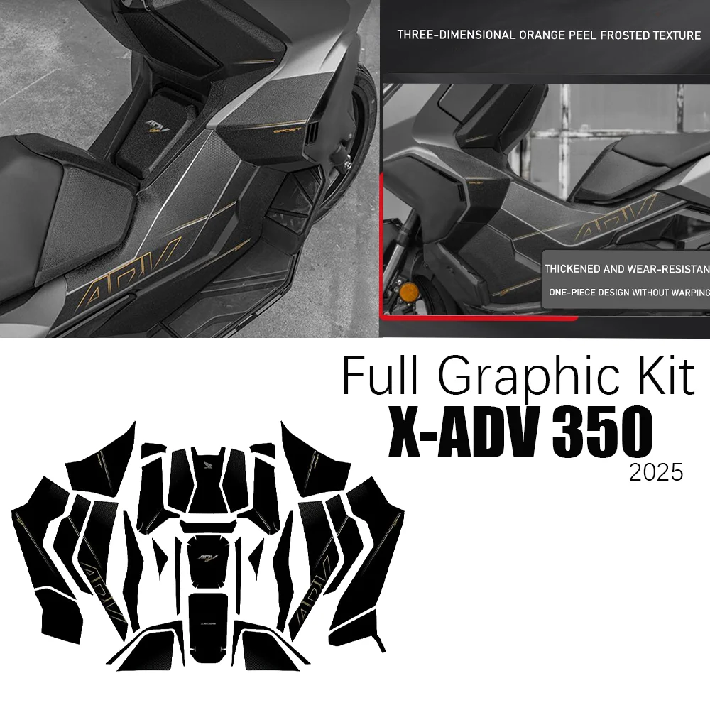 

Полный комплект наклеек X-ADV 350 2025 для HONDA XADV 350, полный графический комплект, аксессуары XADV 350 XADV 350 XADV, матовая наклейка