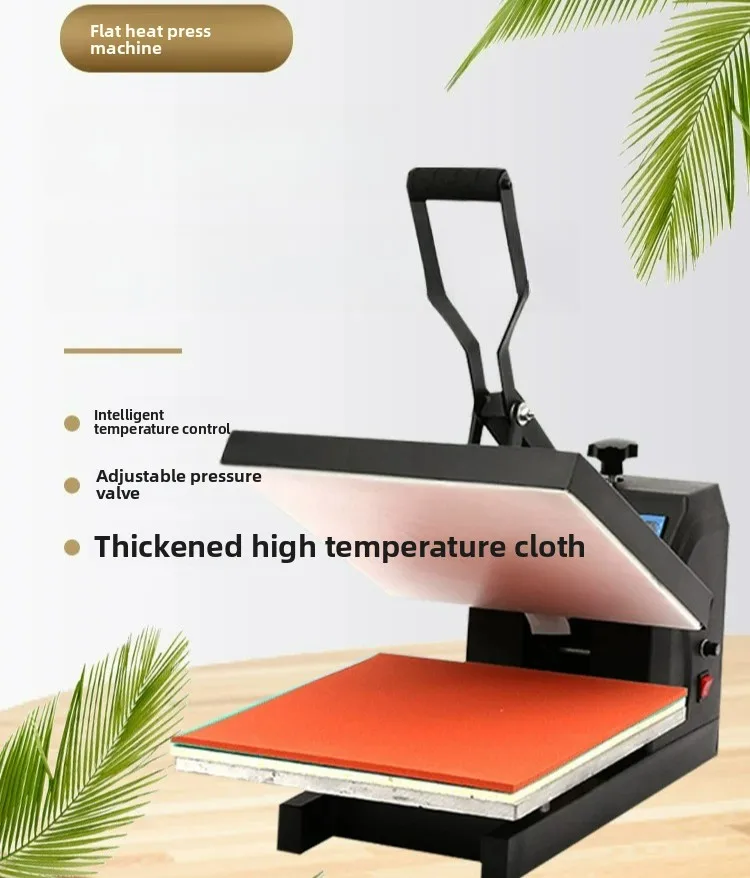 High Pressure Manual Heat Press Machine for T-Shirt Jersey Perler Beads Rhinestone