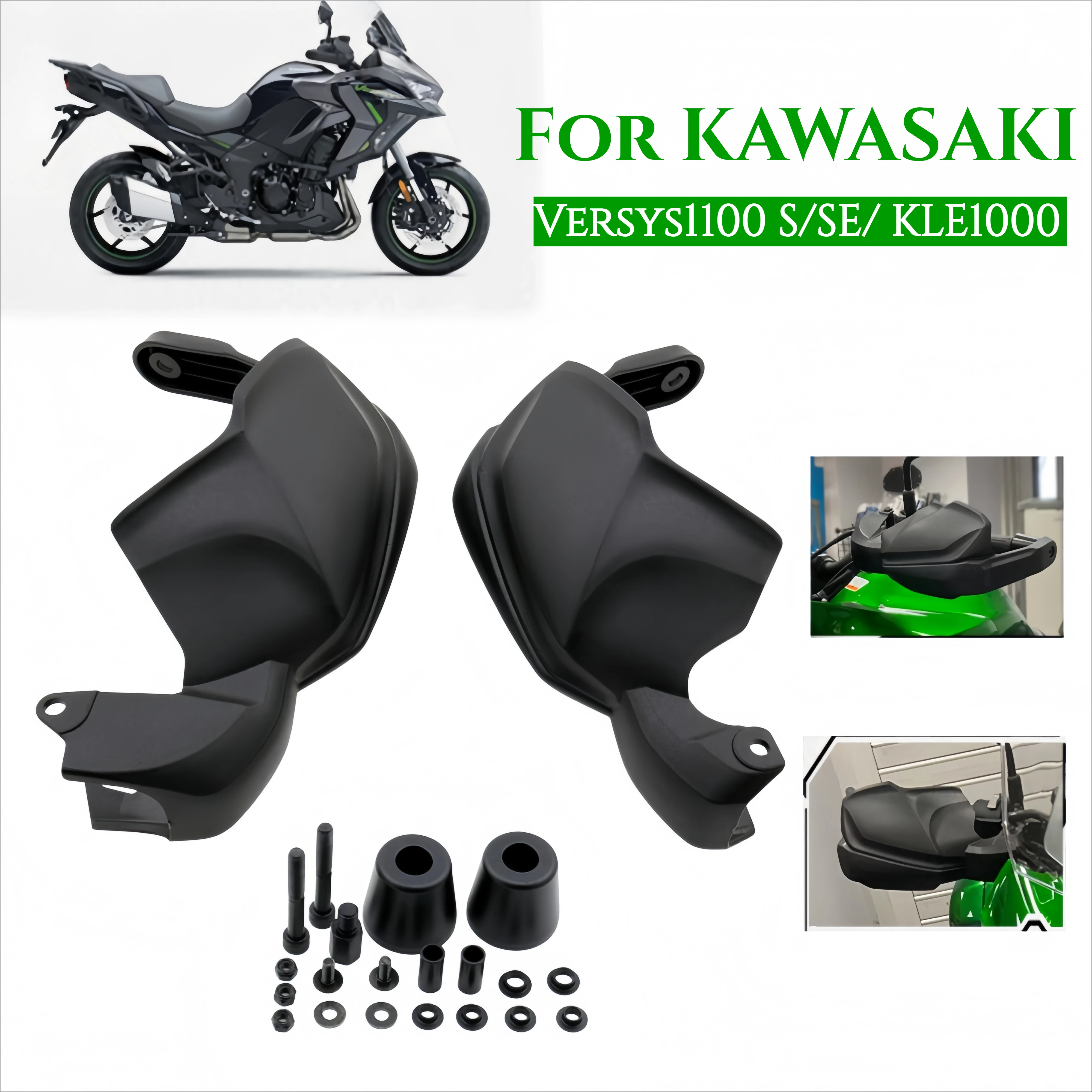 

Handlebar Handguard for KAWASAKI Versys1000SE Versys1100 S SE KLE1000 KLE1100 Motorcycle Hand Shield Guard Protector Hand Guards