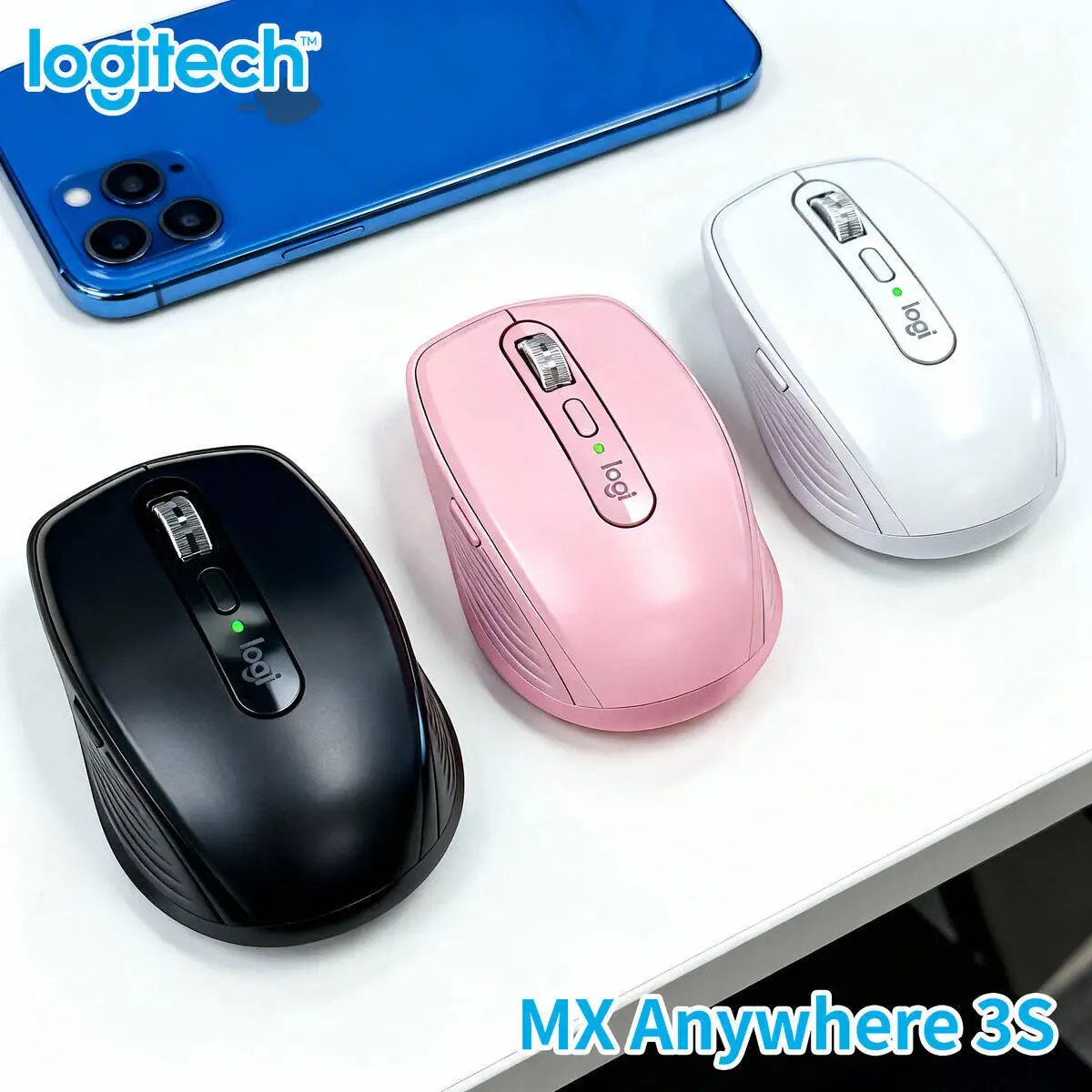 

Logitech MX Anywhere 3S Rechargeable Mouse for Editors Video Editing Accurate Tracking
