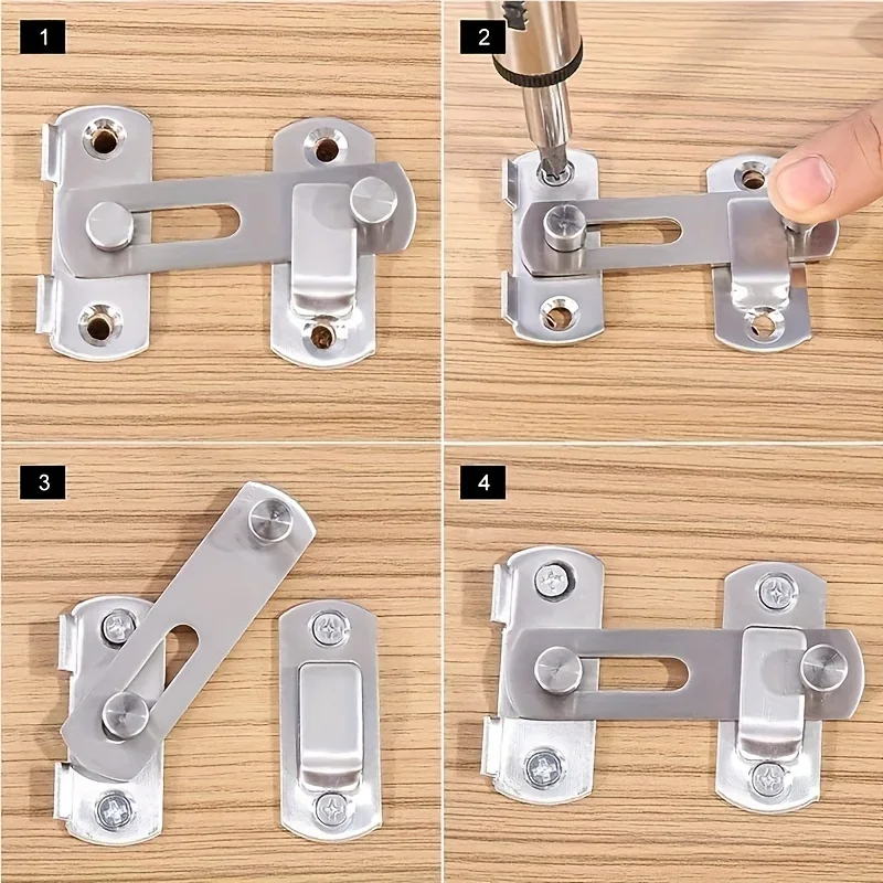 Stainless steel door lock guard - Industrial grade, sturdy and durable, safe image 5