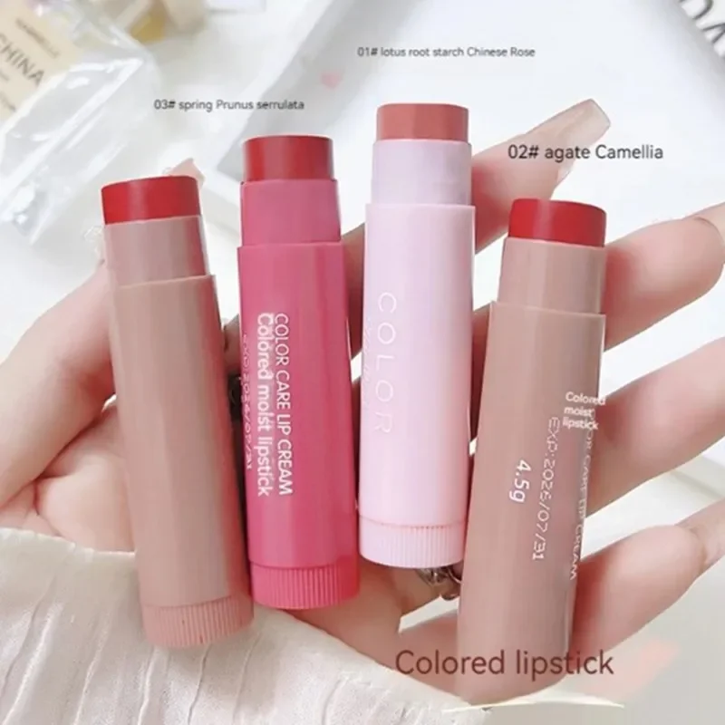 Fade Lip Line Anti-drying Lipstick Cute Red Tint Makeup Care Cosmetics Colored Lip Balm Lipstick Moisturizing