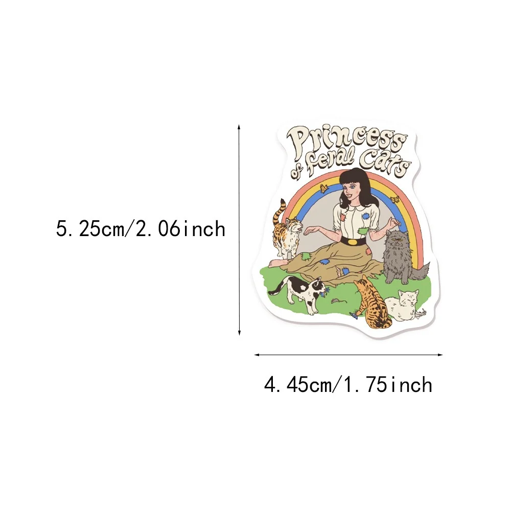 50Pcs Humorous Retro Stickers Cartoon Character Graffiti Stickers DIY Phone Case Water Cup Sticker Pack