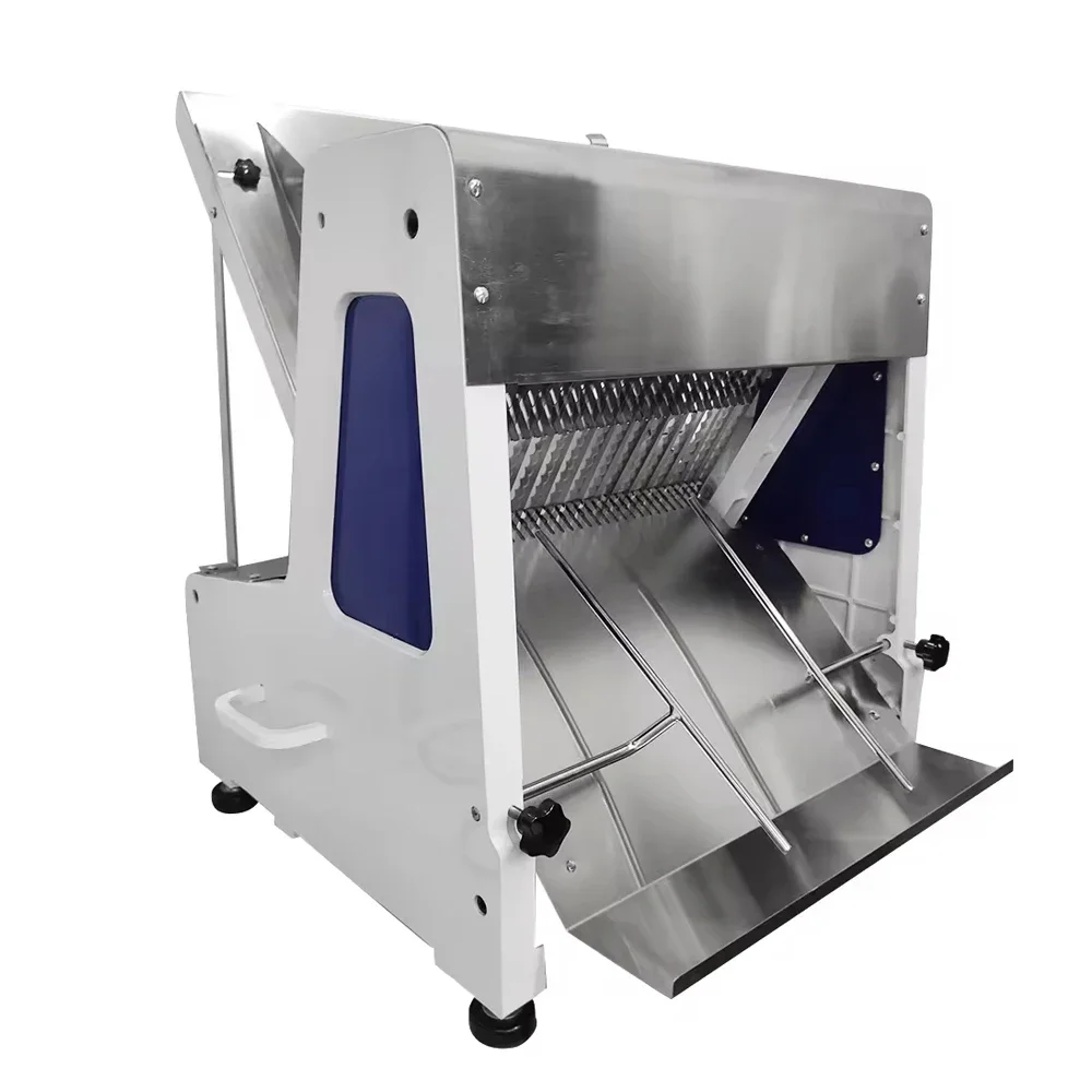 Commercial Automatic Mechanical Bakery Bread Shop Cutting Cutter Toast Making Machine Stainless Steel Bakery Bread Slicer