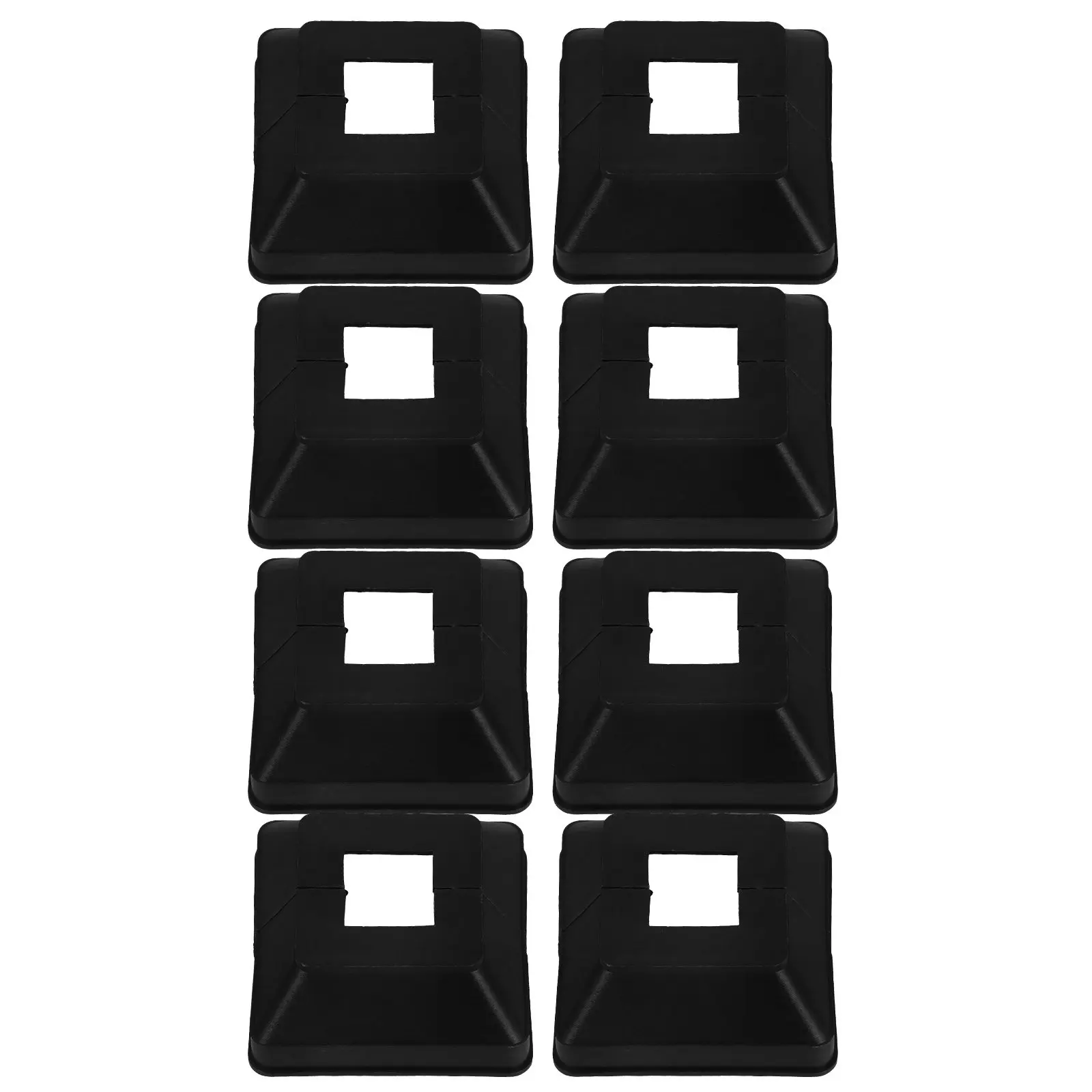 8 unidades de cubiertas de plástico 20x20 para postes, faldones de base, placas de montaje y tapas decorativas para barandales de escaleras, vallas, porches y terrazas