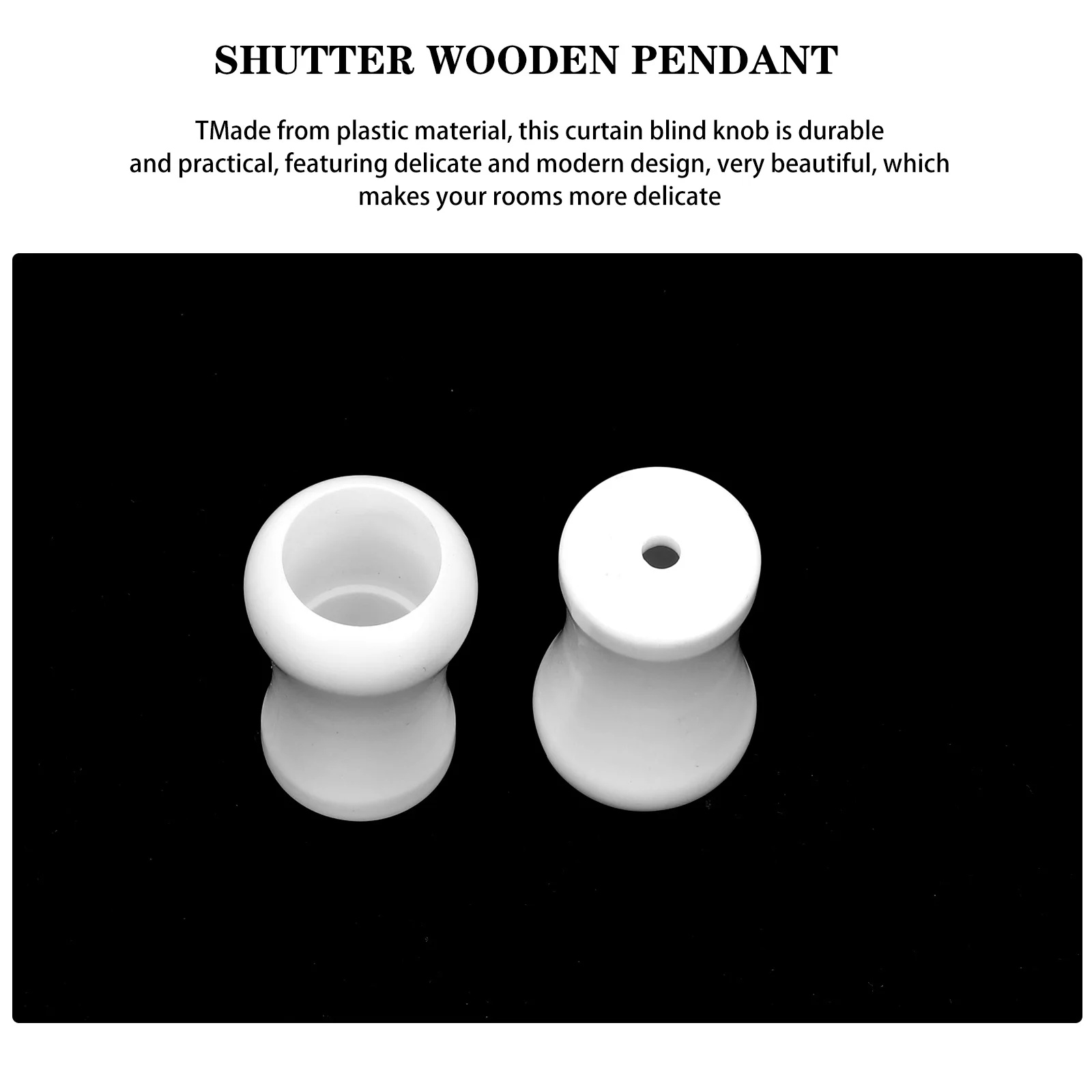 

16Pcs Smooth Touch Plastic Cord Knobs for Blinds Replacement DIY Accessories Blind Cord Safety Window Blind End